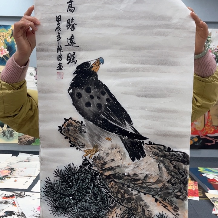国画我的心好痛啊我的心真的好痛啊好