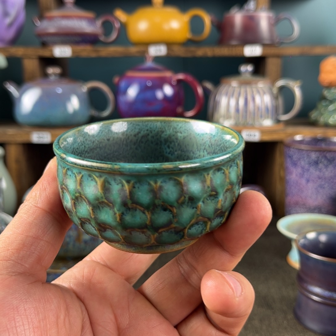 壶神后钧瓷原矿釉发色