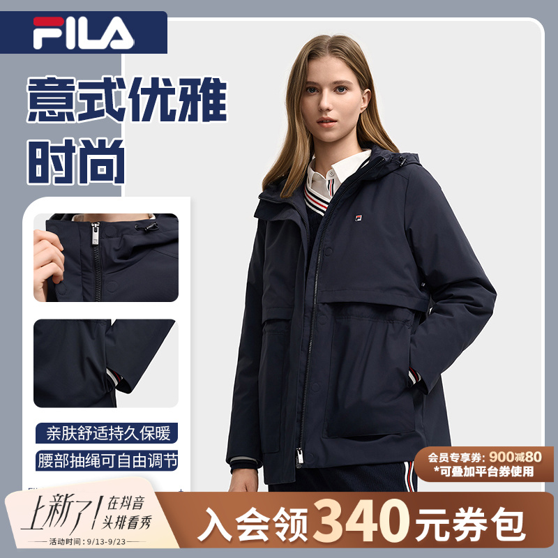 Fila/斐乐经典女款棉服保暖亲肤时尚运动简约外套F11W548914F