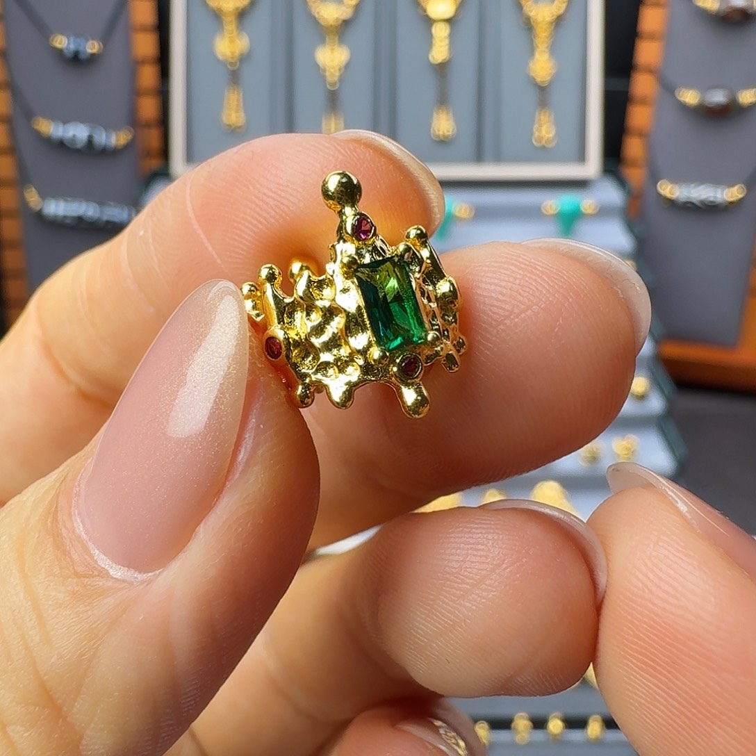 银S925皇冠卡环10