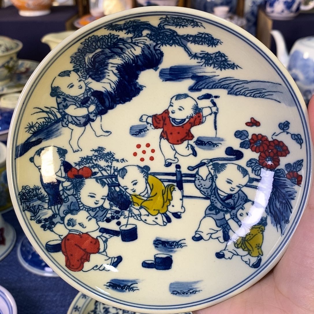 瓷片景德镇陶瓷茶盘1个
