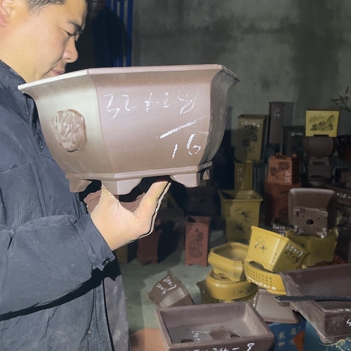 紫砂花盆紫砂等传统