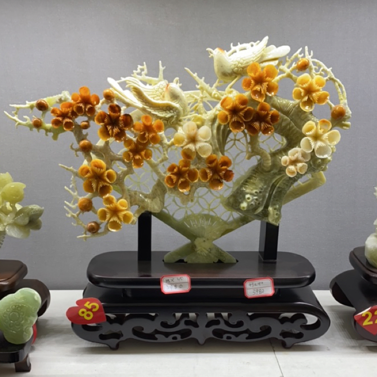 花摆件摆件大气家居摆件新房客厅装饰品貔貅创意陶瓷玄关禅意个性