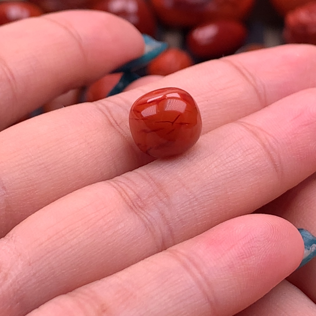 南红玛瑙南红川料老型11mm未镶嵌