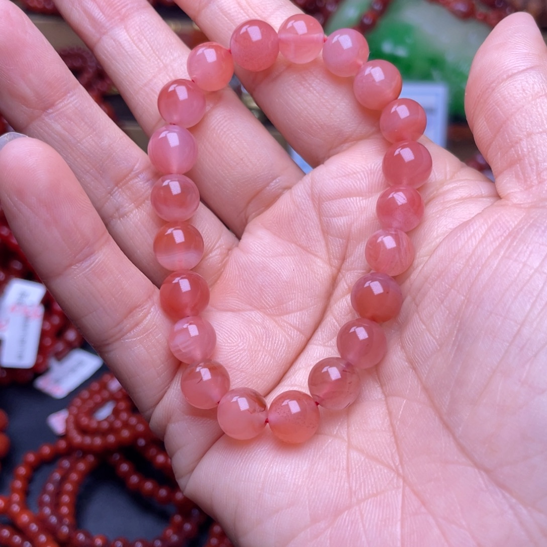 南红玛瑙未镶嵌手链