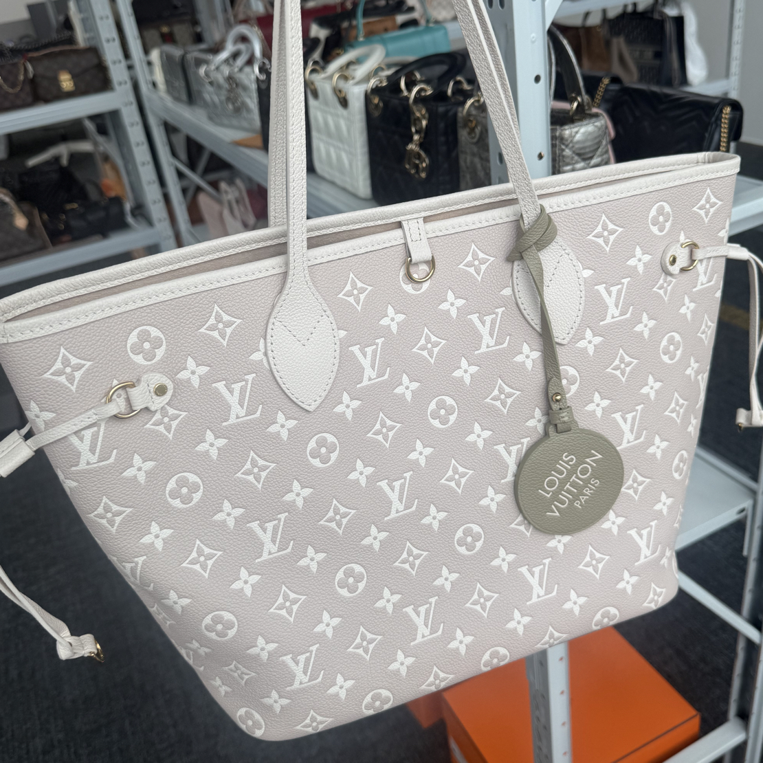 99新 LouisVuitton/路易威登 Lv nf 购物袋 中号 双拼色