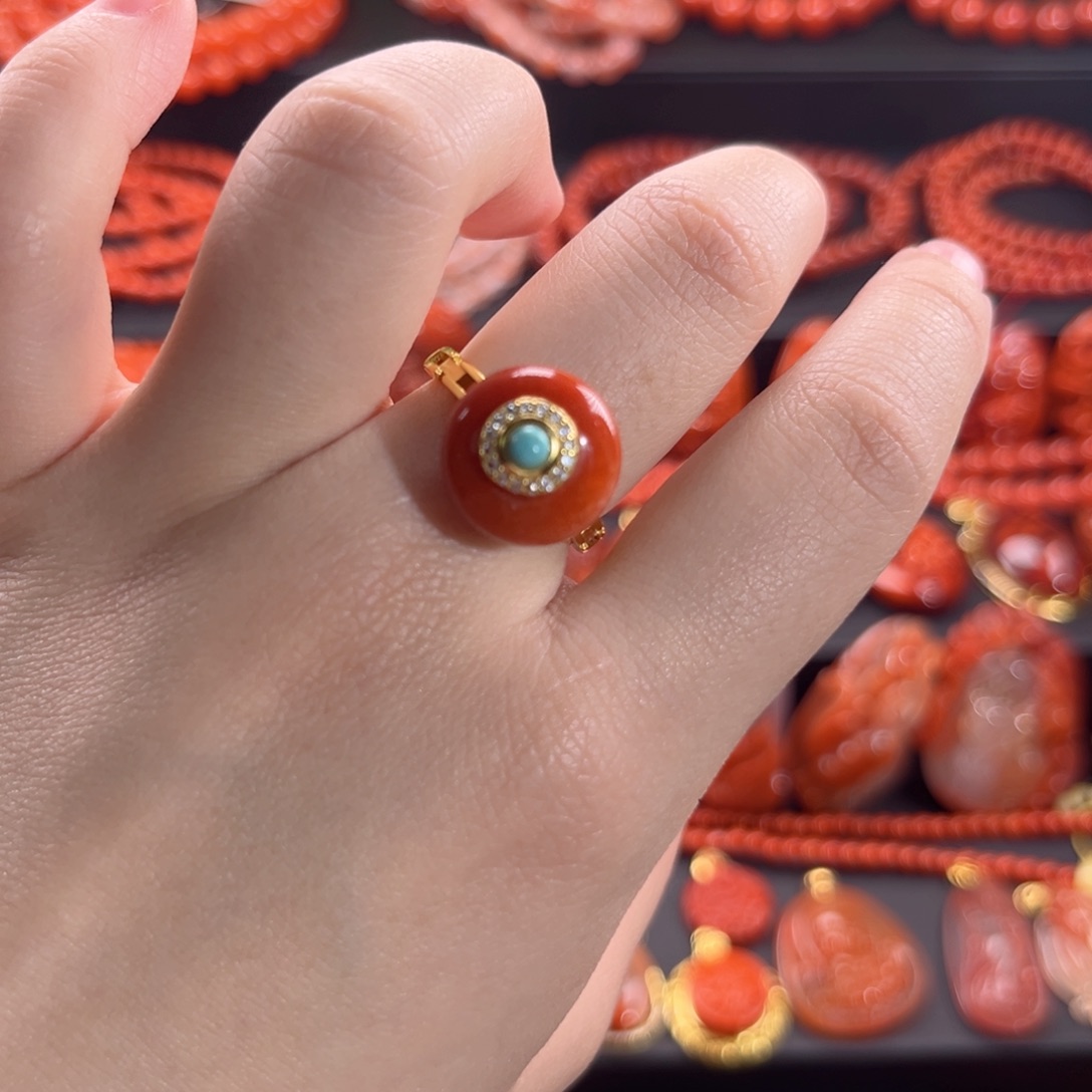 南红玛瑙南红银S925镶嵌