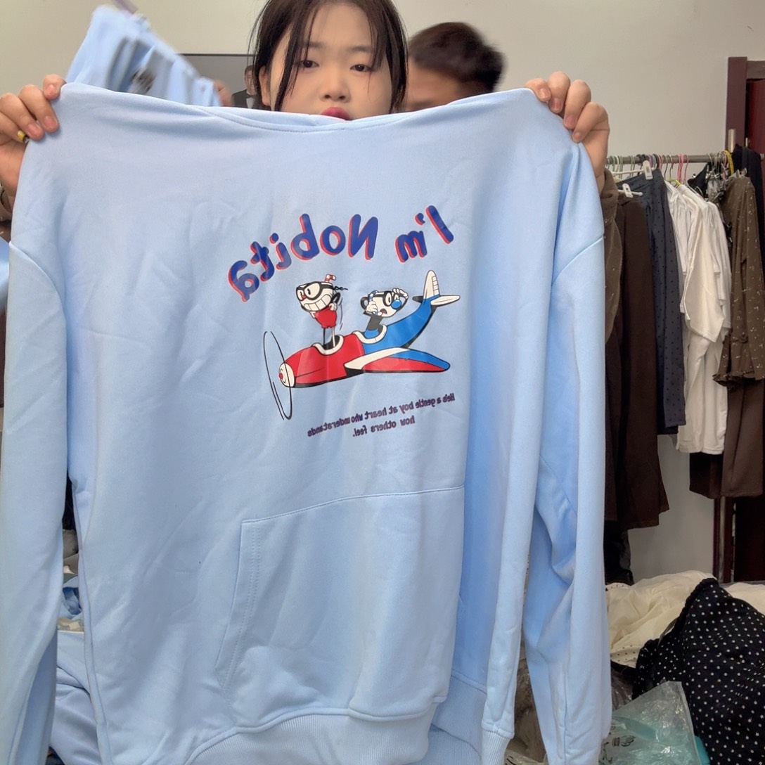 大码女装卫衣小飞机