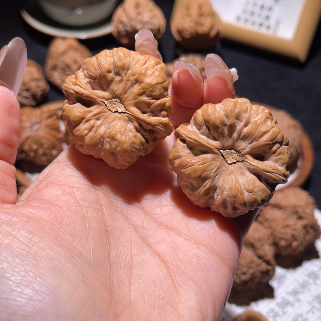 霸***爷文玩核桃把件40昌平蛤蟆头直播选购88008