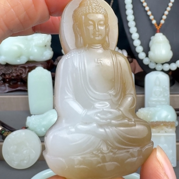 和田玉未镶嵌颈饰