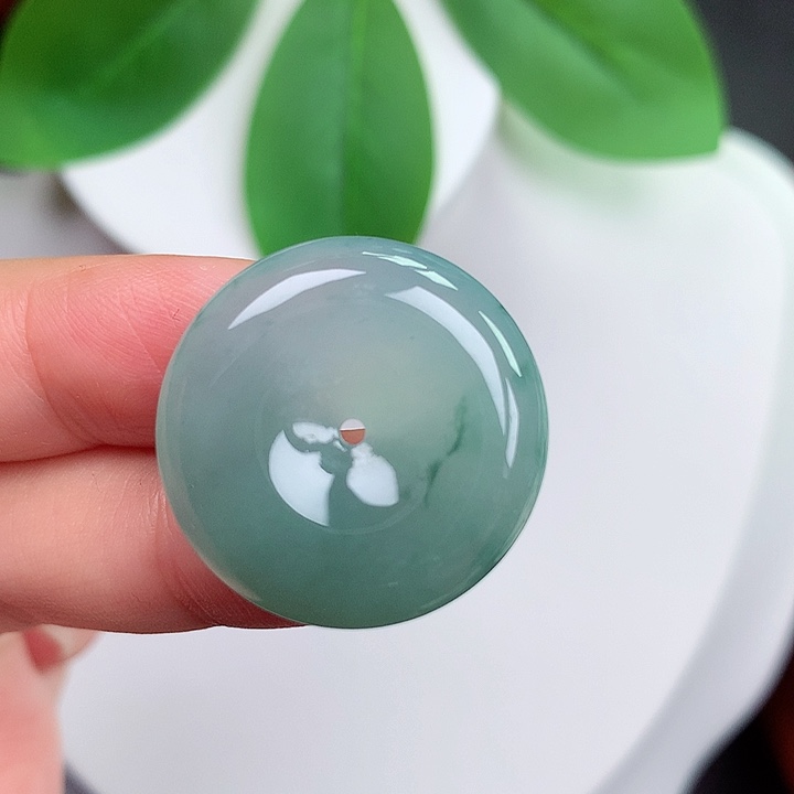 颈饰未镶嵌翡翠平安扣 24.3x6.0mm