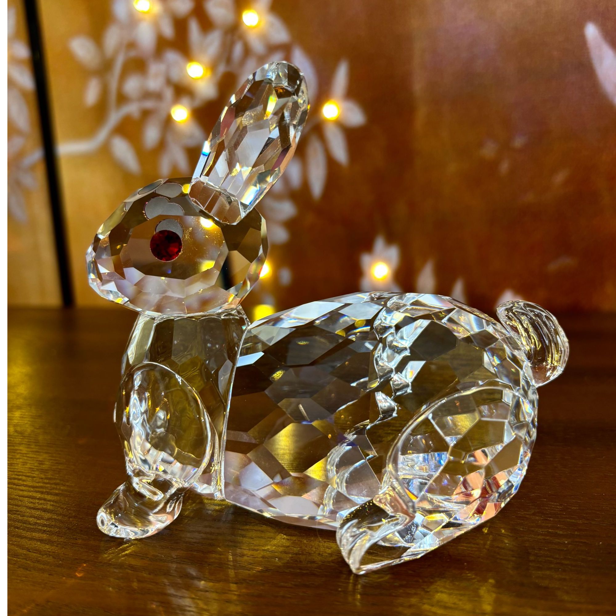 k9透明水晶大号切面兔装饰摆件