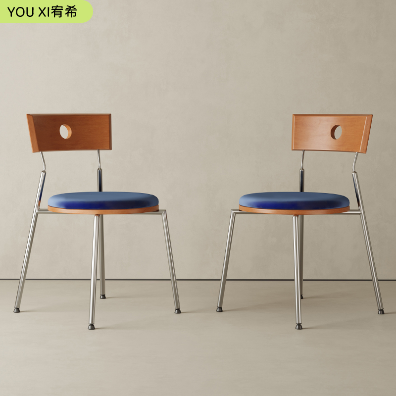 【宥希家具-洞洞椅042】独家设计师新款网红轻奢个性特色款洞洞椅子