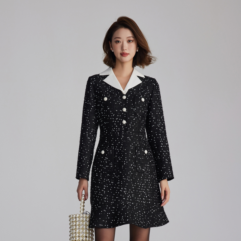 OBEG欧碧倩法式繁星连衣裙10484120