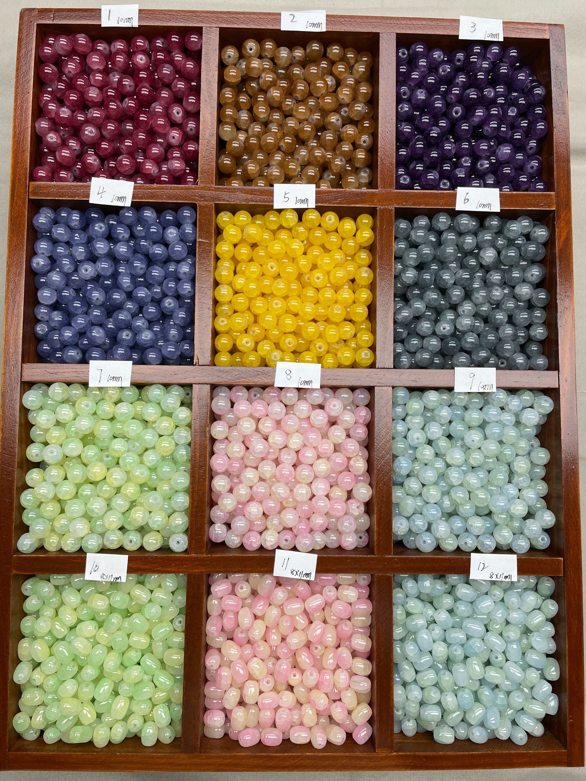 琉璃珠DIY手串-手链-手工制作-百搭琉璃珠珠