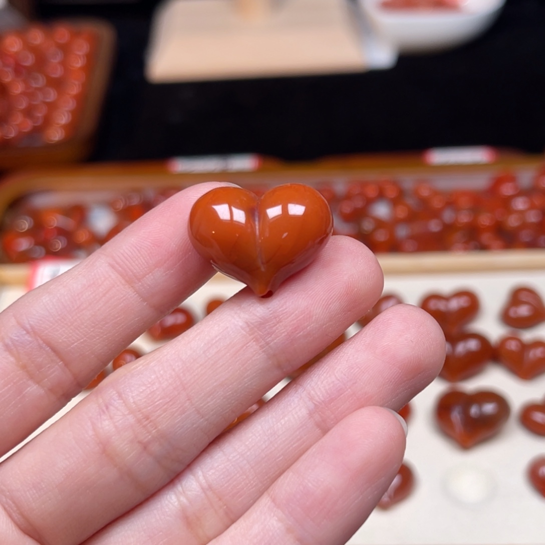 冰***玉南红玛瑙未镶嵌吊坠(不含链)