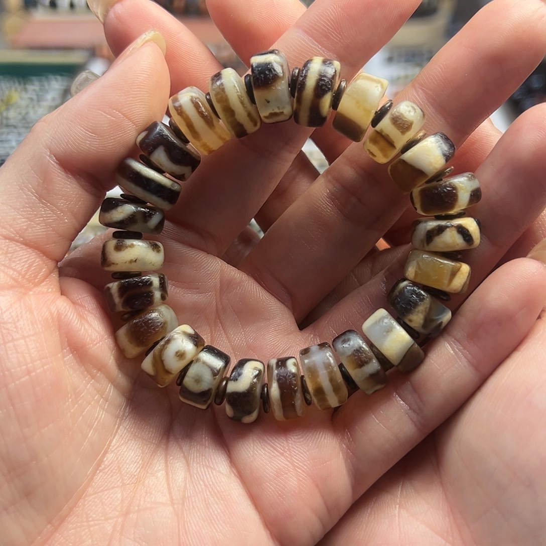 玛瑙/玉髓未镶嵌珠宝半成品王炸堕珠手串