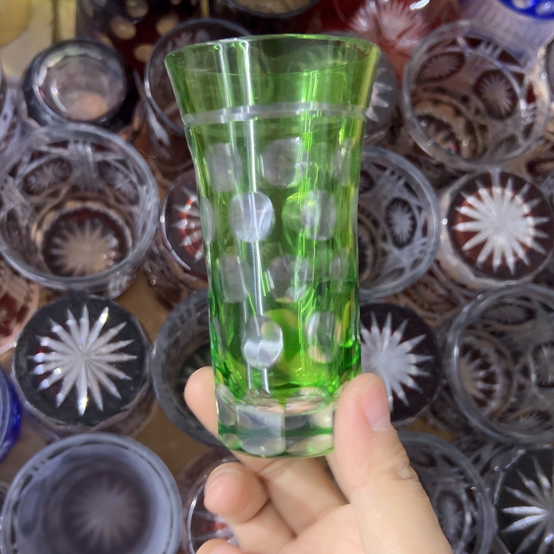 平底款水晶玻璃微瑕一个