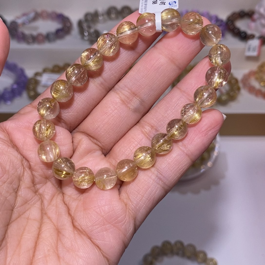 【闪购商品】水晶手链未镶嵌金发8m