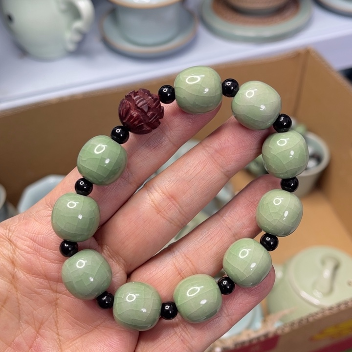 尼***点汝州原矿原釉手串