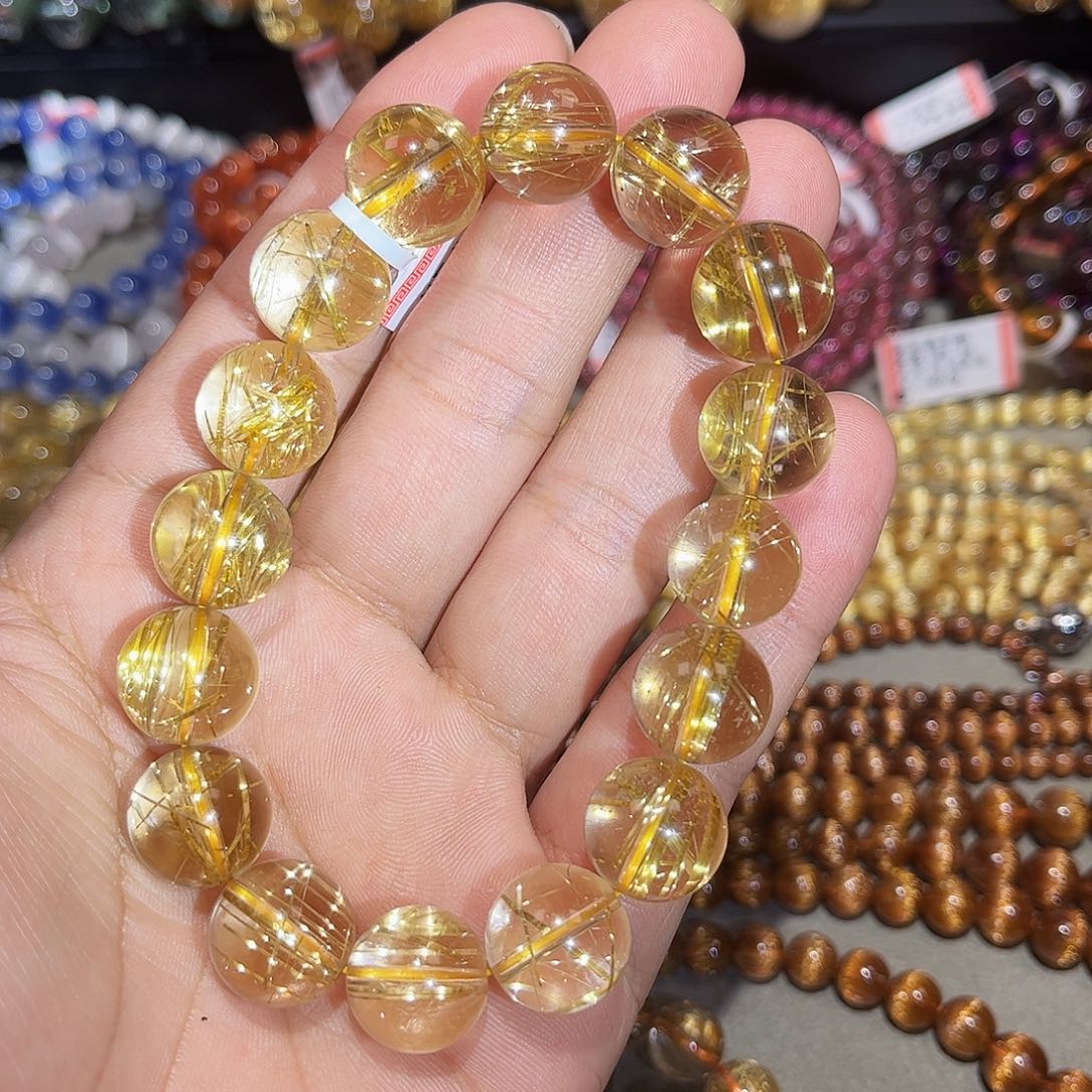 水晶手链未镶嵌钛晶手串