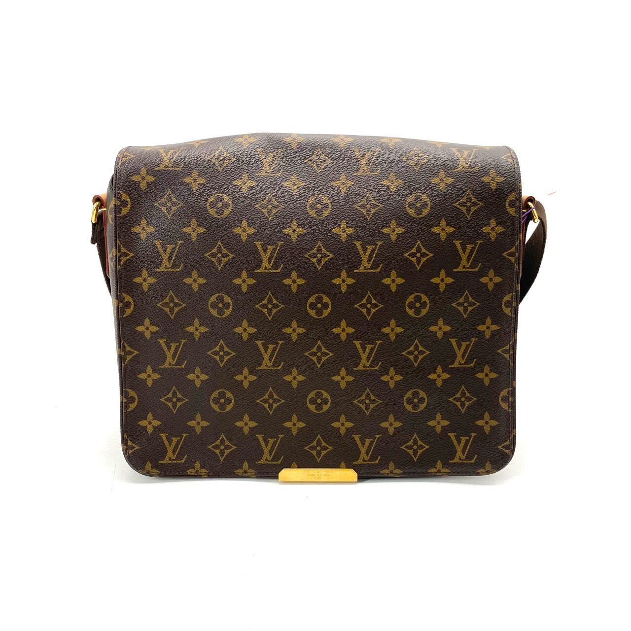 95新 LouisVuitton/路易威登 98新棕老花翻盖邮差包尺寸32/25