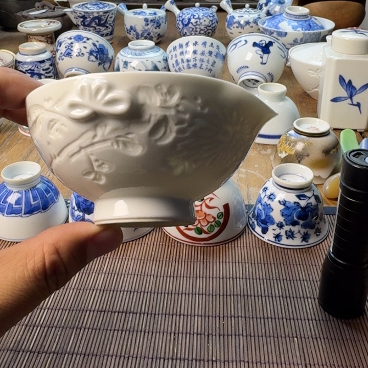 青花瓷器杯子茶具