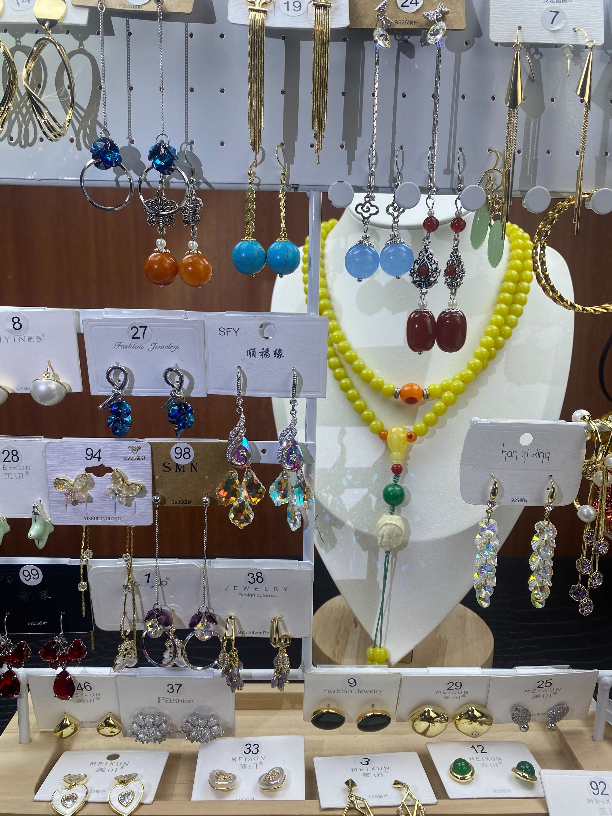 合金锆石耳饰 铜合金时尚饰品轻奢