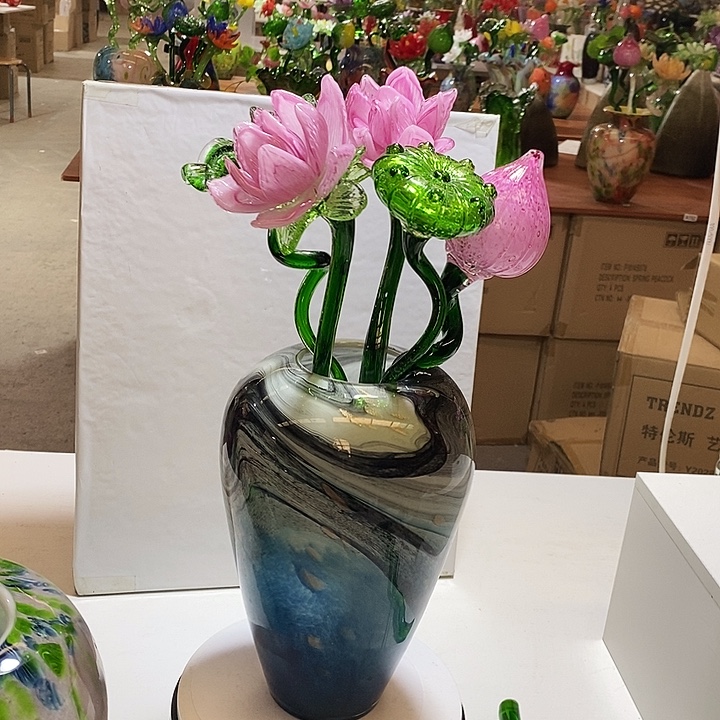 小***雨5支花加瓶高45厘米左右