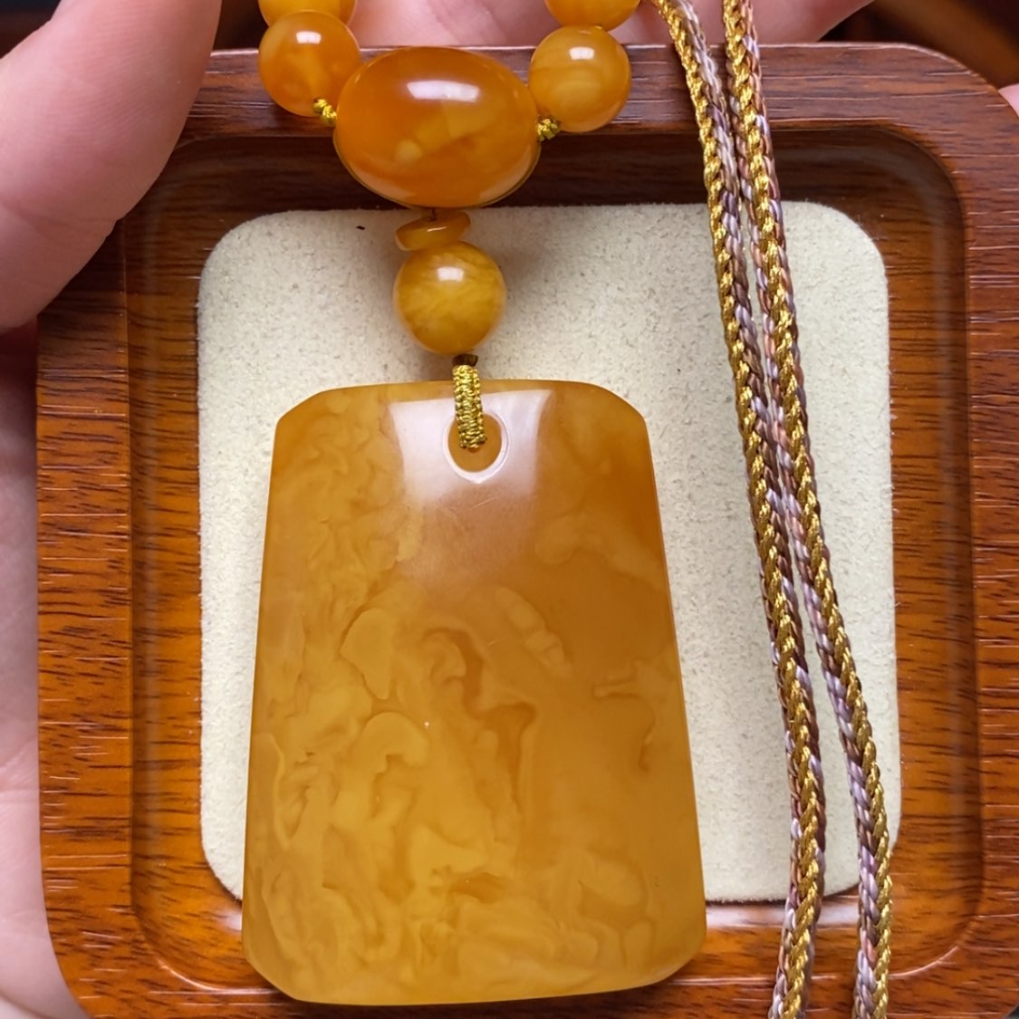 【闪购商品】蜜蜡颈饰未镶嵌项链