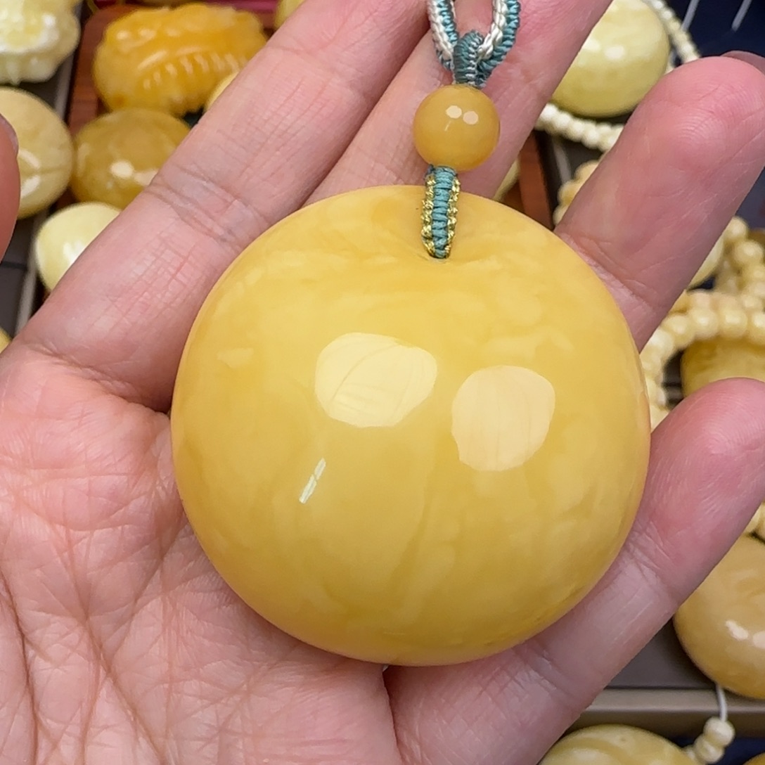 蜜蜡颈饰未镶嵌天然蜜蜡