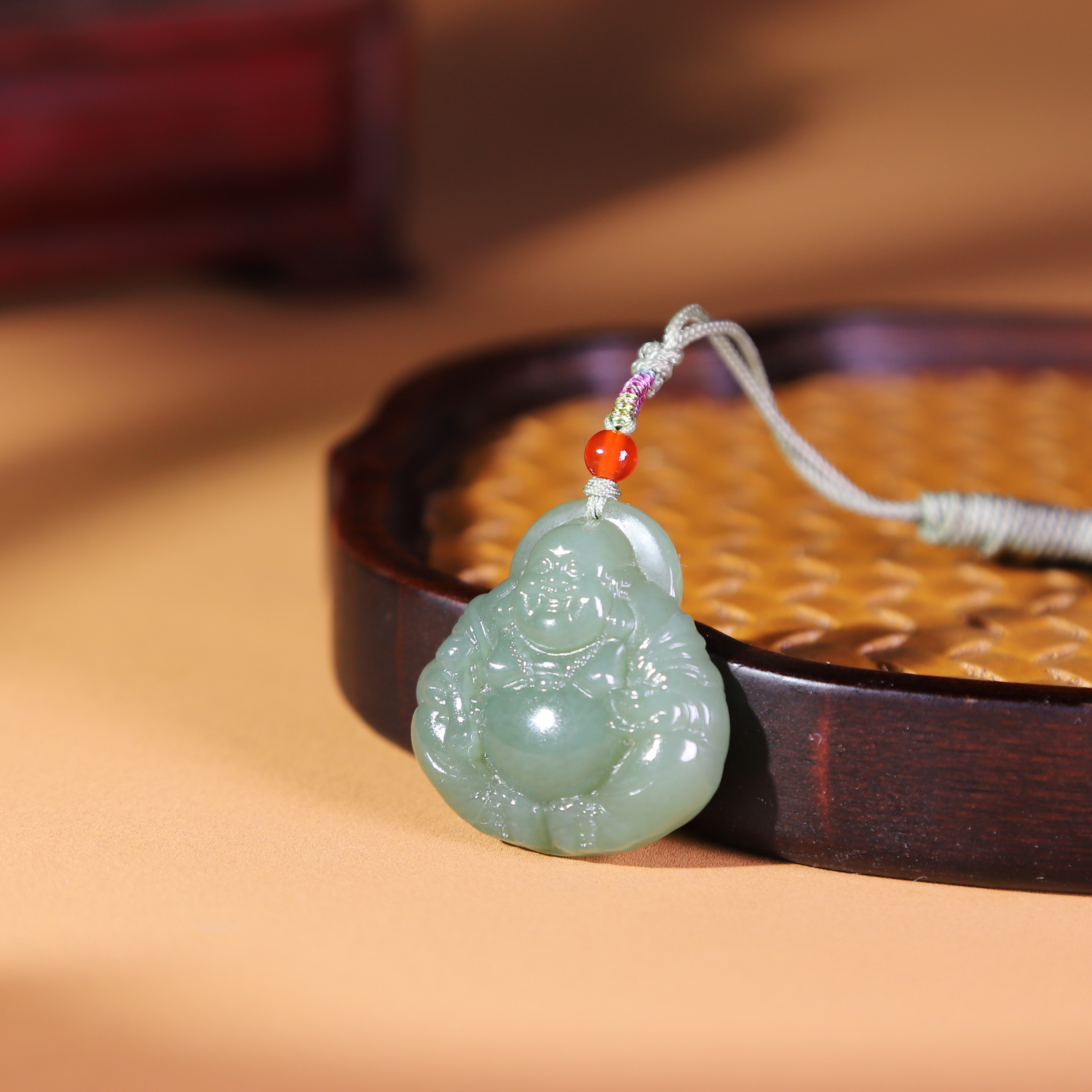 AA和田玉冰清弥勒佛吊坠 多样性发货拍一单发一个