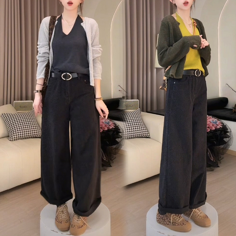 【绿豆沙】秋季新款韩系基础简约背心开衫两件套女2025百搭休闲套装