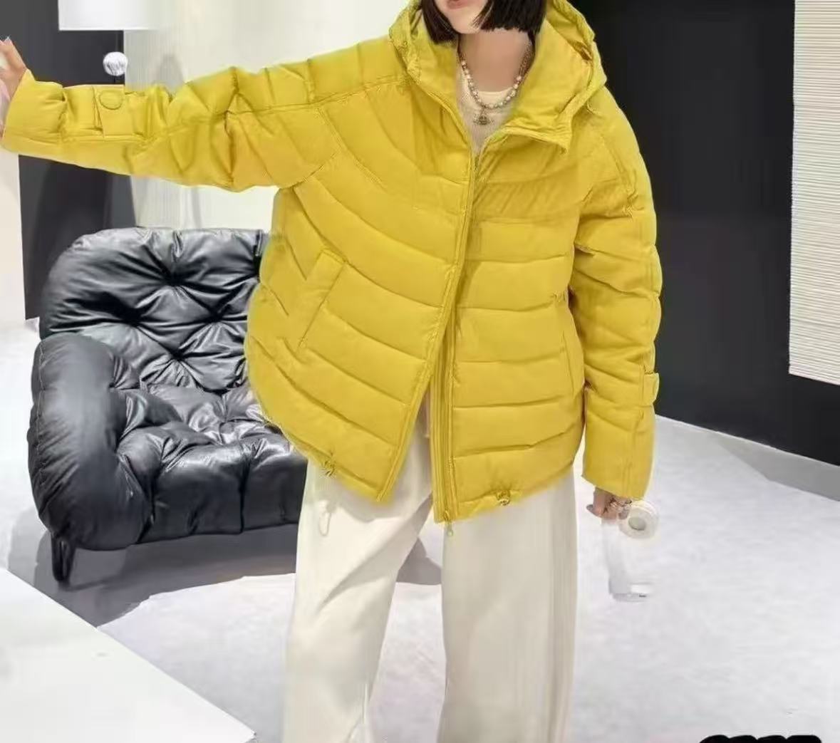 大码韩系排骨风连帽短款棉服女冬季时尚宽松显瘦百搭保暖外套