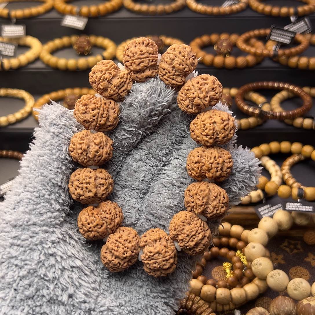 紫金鼠手串李*夏大金刚双龙梅花20