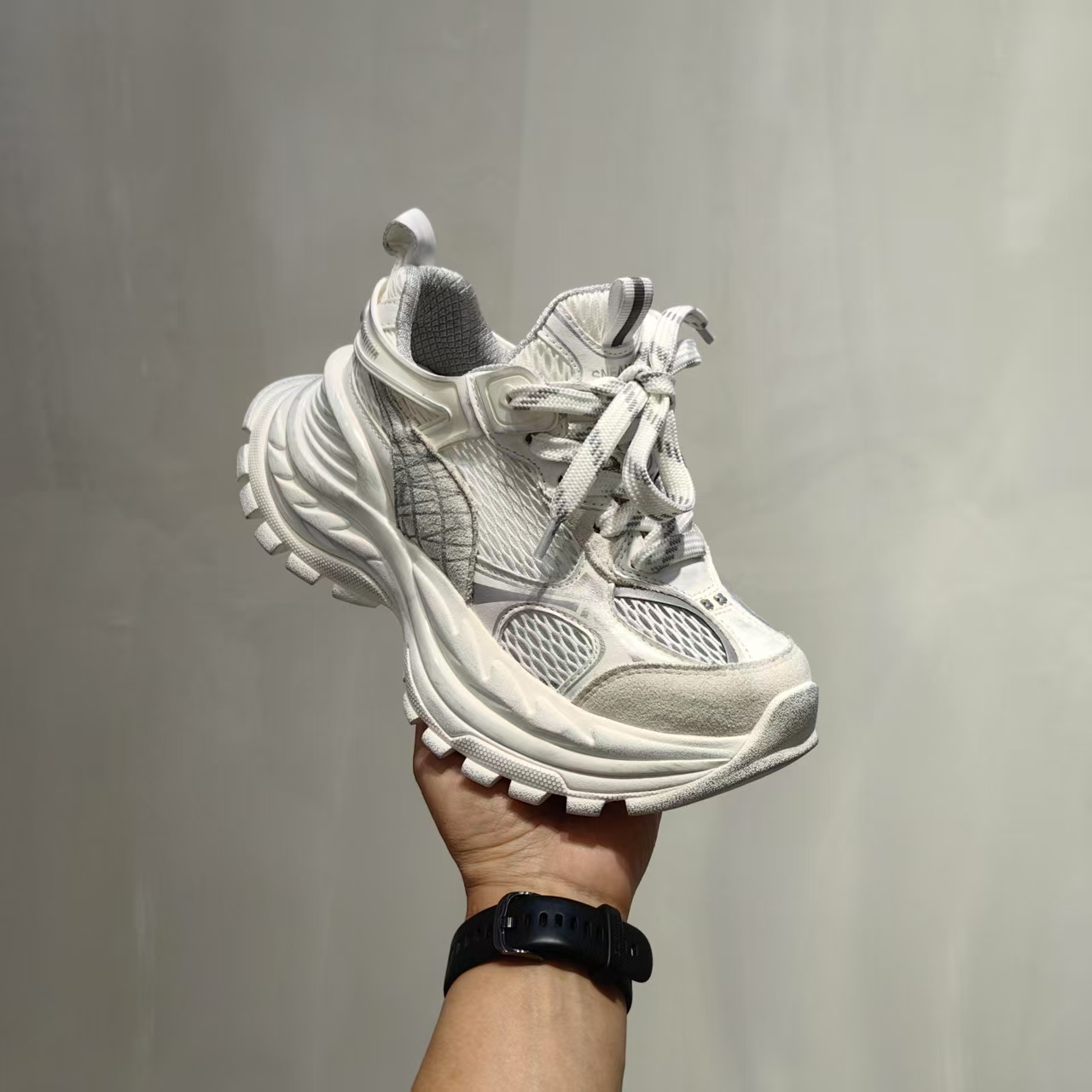 蒂格薇琦 2025春夏厚底显脚小老爹鞋时尚网面运动鞋欧洲站潮款鞋