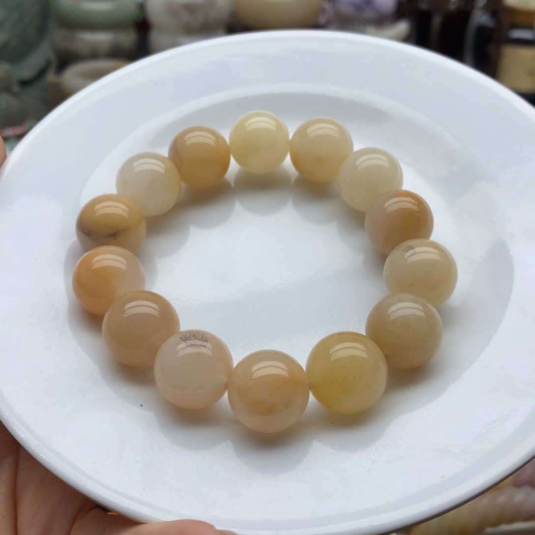 未镶嵌手镯石英质玉（佘太翠）男士手串卡16