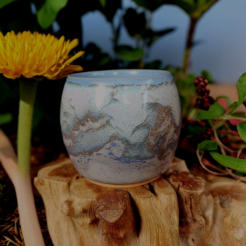 瓷趣万千陶瓷艺术馆神垕陈奎峰精品桃花坞钧窑主人杯茶杯杯子钧瓷