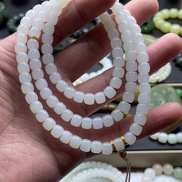 和田玉手链未镶嵌曙*