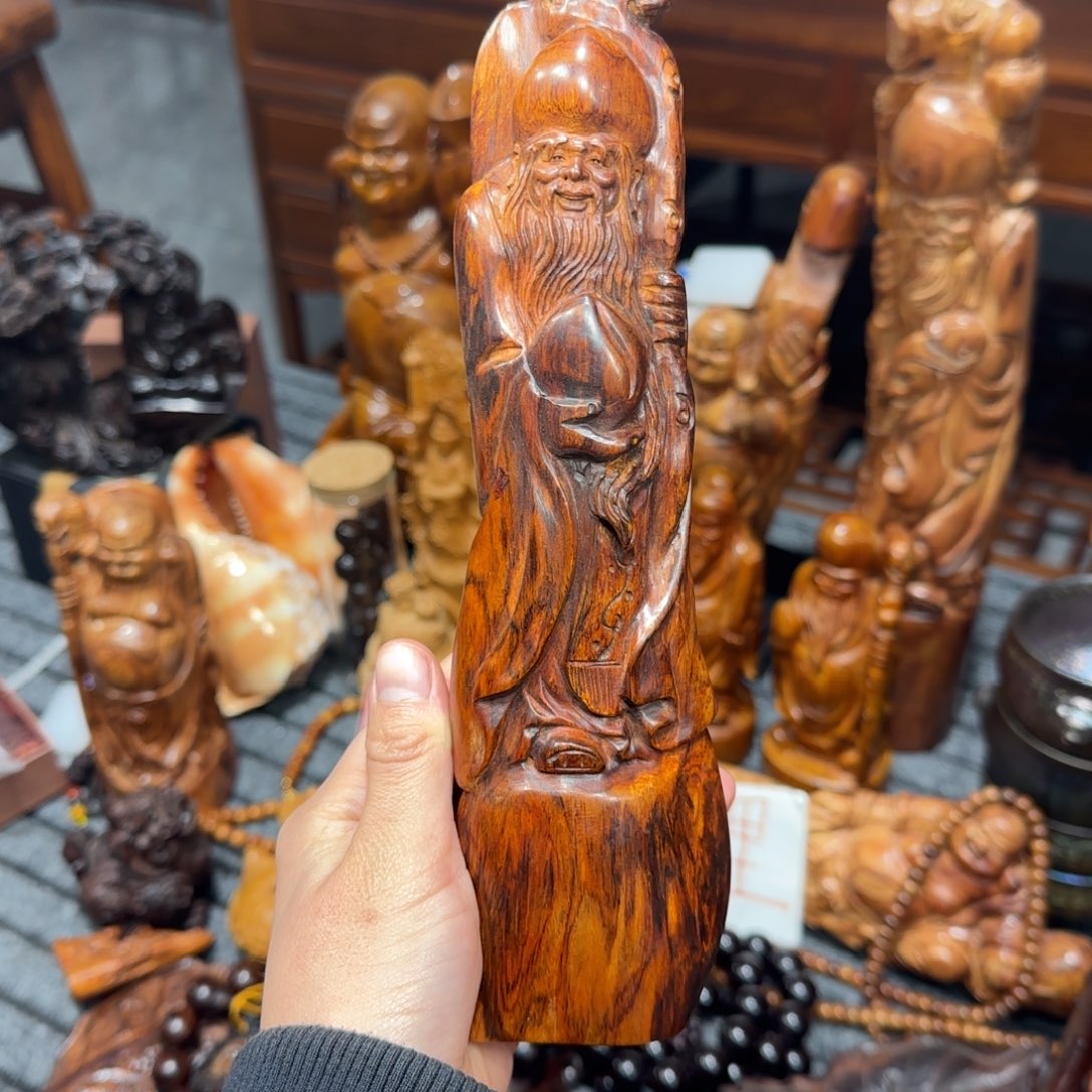 黄花梨/降香黄檀寿星摆件啊啊啊啊啊