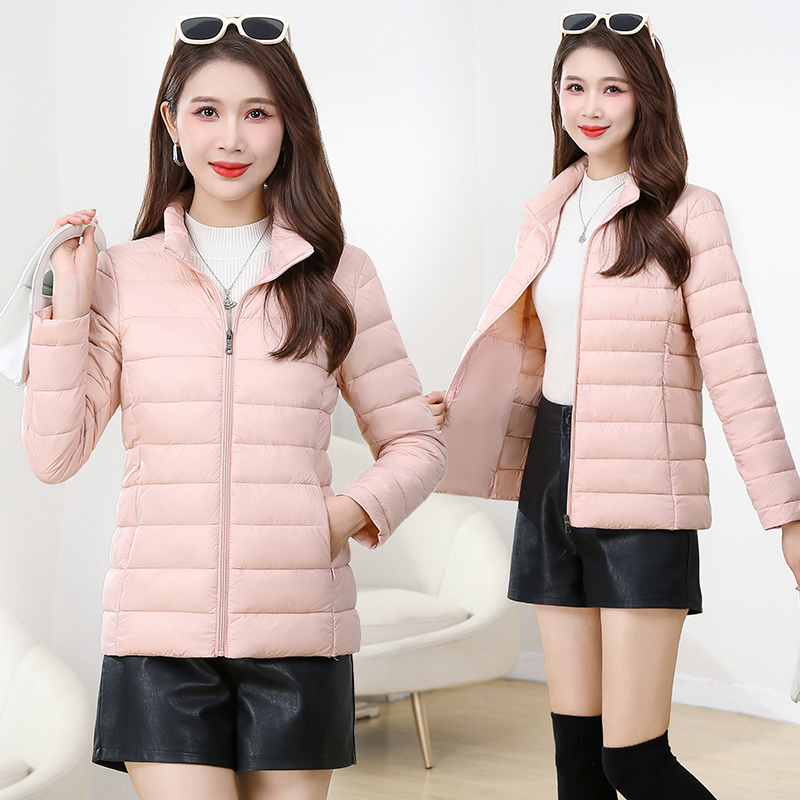2025冬季时尚保暖棉服加厚立领女士短款百搭休闲防风防寒外套内胆