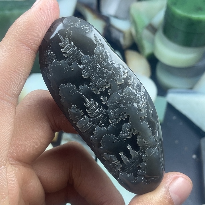 和田玉未镶嵌颈饰