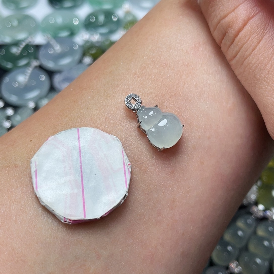 翡翠银S925镶嵌颈饰