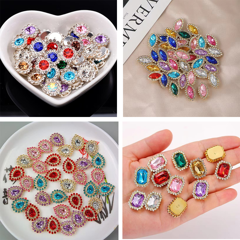 【优艾美】买一送一、手工DIY双层太阳花钻马眼钻方形钻蝴蝶结手缝钻