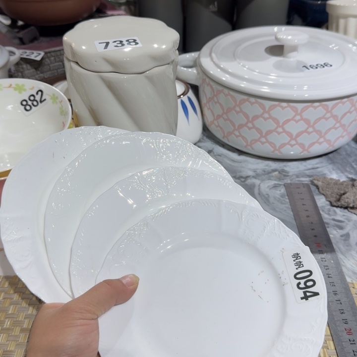 瓷片陶瓷瑕疵介意慎拍094