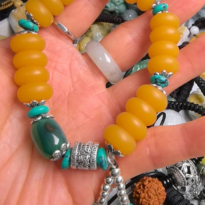 琥珀手链未镶嵌手串