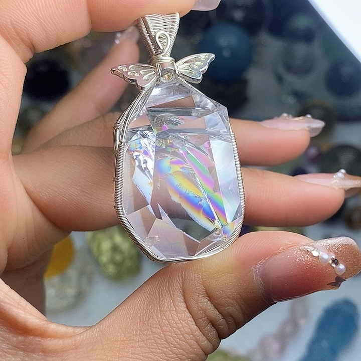 水晶摆件未镶嵌吊坠