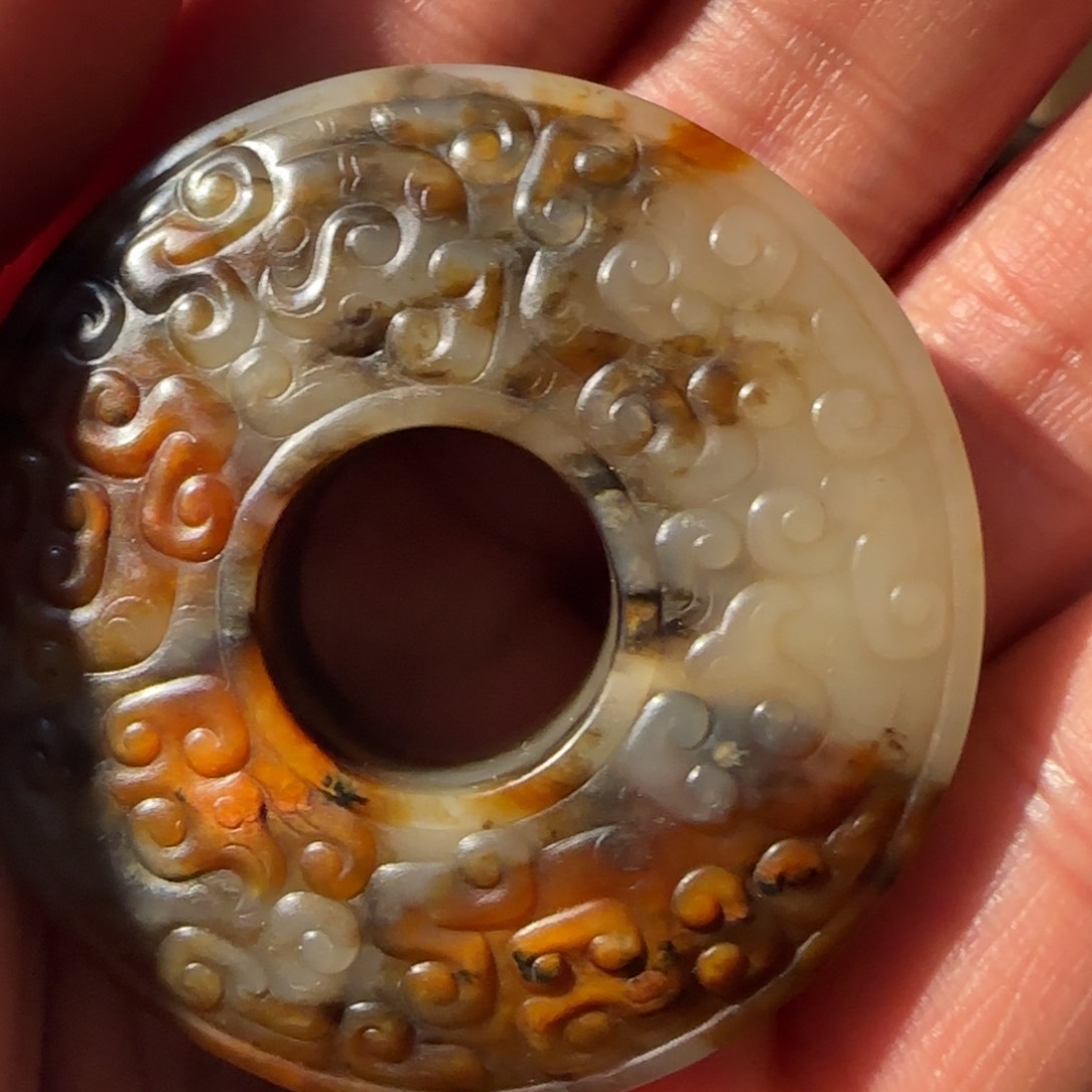 未镶嵌和田玉（糖玉）手链清*