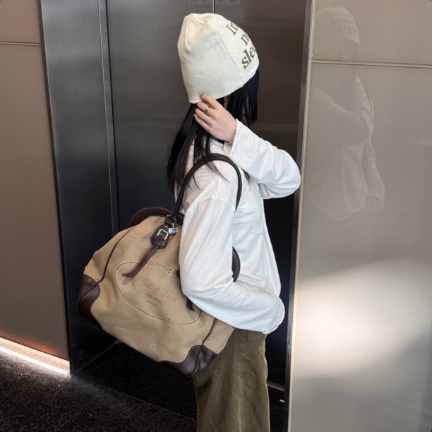 95新 Prada/普拉达 prada美拉德配色单肩包