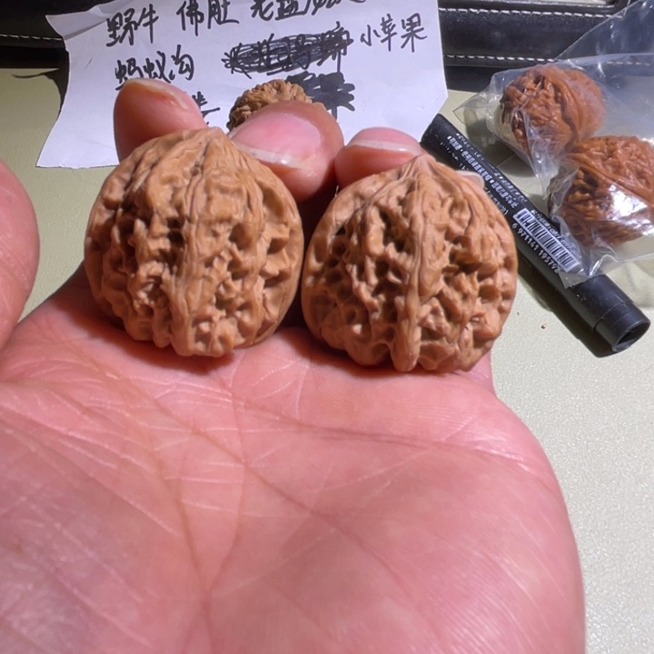 文玩核桃把件野牛23